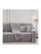 Beauty Home Sofa Throw 2 Seater Fur 180x250cm Gray 8721DITH