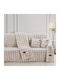Beauty Home Ριχτάρι Τριθέσιου Καναπέ Γούνινο 180x300εκ. Εκρού