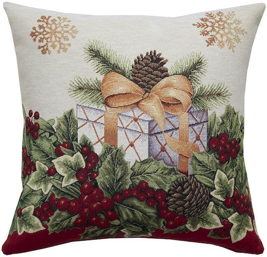 Dimeco Christmas Decorative Square Pillowcase Multicolored 45x45cm