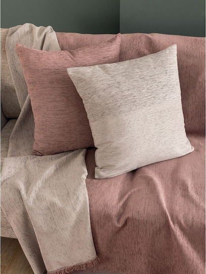 Palamaiki Parva Sesselüberwurf Zwei Seiten Chenille 170x170cm Rosa