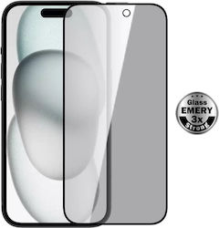 Powertech Tempered Glass Emery Privacy 5D TGC-0770 iPhone 15 Pro Full Glue
