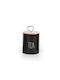 Nef-Nef Homeware Tea Time Vase for Tea with Lid Metallic Black 10.4x10.4x13cm