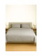 Τ180 Pillowcase with Envelope Cover Γκρι Ανοιχτό 53x73cm.