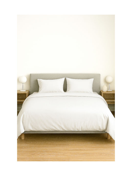 Τ180 Pillowcase with Envelope Cover White 53x73cm.