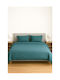Τ180 Pillowcase with Envelope Cover Petrol 53x73cm.