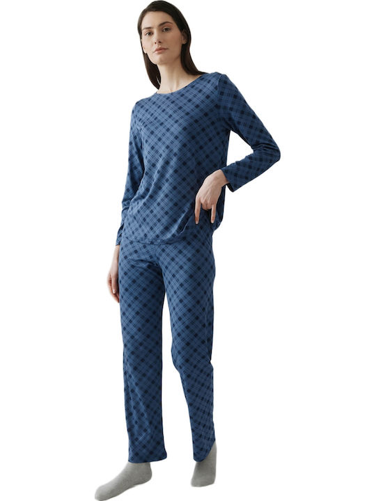 Minerva Women's Pyjama Set Indigo-marine