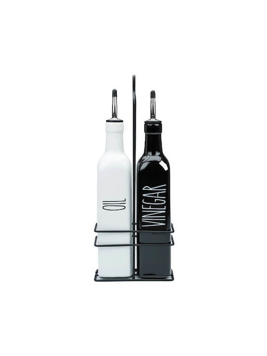 Öl- & Essigspender-Set aus Porzellan mit Ausgießer 473ml