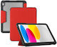 Mobilis Flip Cover Ανθεκτική με Πληκτρολόγιο Κόκκινη (iPad 11'' 2025, iPad 10.9)