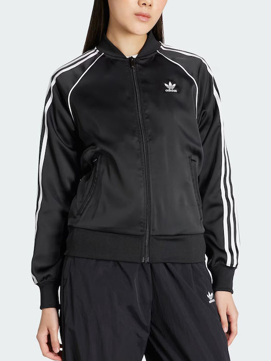 adidas Adicolor SST Satin Track Jacket Μαύρο