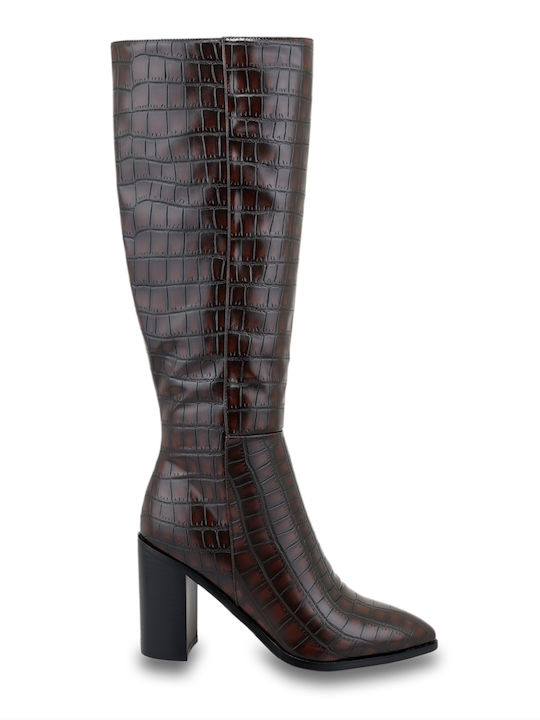 Exe Synthetic Leather High Heel Women's Boots B...