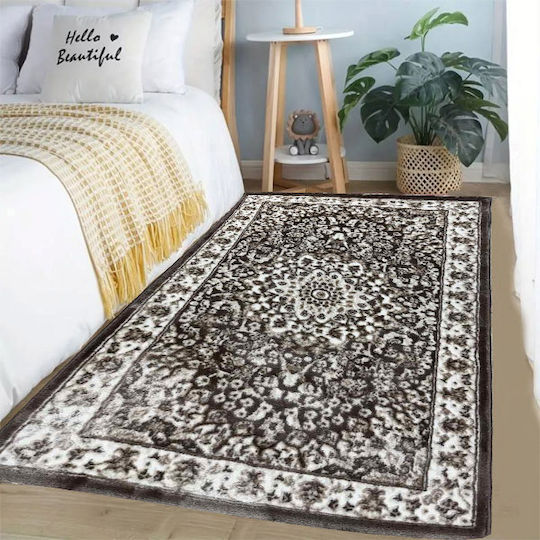 SpitiBazaar Set Modern Schlafzimmer-Teppichsets Synthetisch,Polyester/Cotton/Leather Brown-white SD-5021365 3Stück