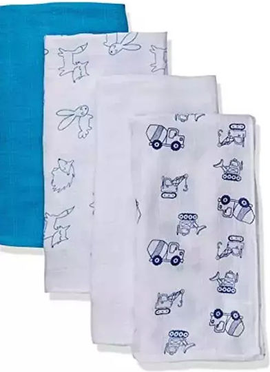 Care Bears Одеяло За Пелени 70x70см 4 Бройки