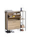 Metall Schuhschrank Alderwyn 88x24x87cm