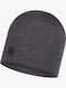 Merino Beanie Fleece Beanie Knitted in Gray color