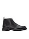 Leder Schwarz Herrenstiefel