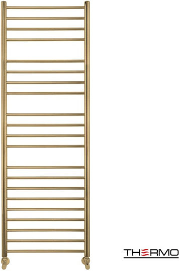 Thermo Towel Rail Bathroom 500x1500 Gold