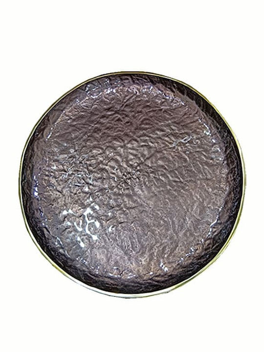 Art et Lumiere Dekorative Platte Metallisch Braun 1Stück 39x39x3cm