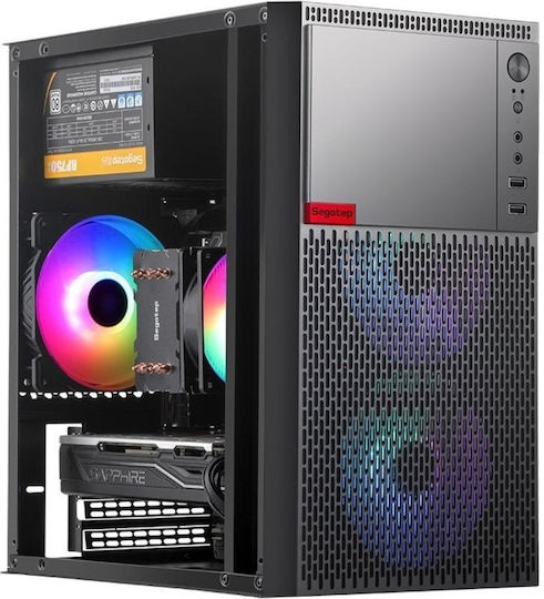 Segotep KNIGHT W3 Gaming Mini tower Carcasă Calculator cu Fereastră Laterală Negru