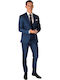 Men's Suit with Vest Petrol (Item J062)