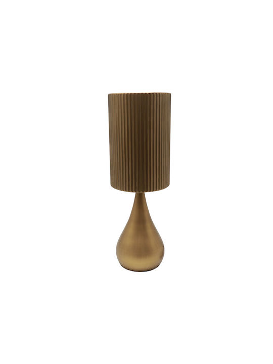 InTheBox Metal Lampă de masă cu Abajur Maro și Bază