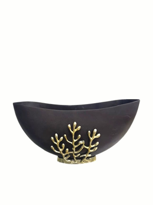Art et Lumiere Decorative Bowl Black 24x11.5x13cm