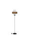 Heronia Floor Lamp with Socket for Bulb E27 Black