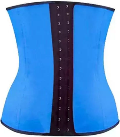 Дамски Саунен Корсет Jup Krs-sau-d-bl-lxl Оформящ Колан За Отслабване Син L XL