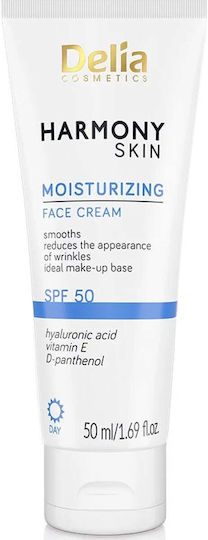 Harmony Skin Κρέμα Προσώπου Ημέρας με SPF50 για Ενυδάτωση & Αντιγήρανση 50ml