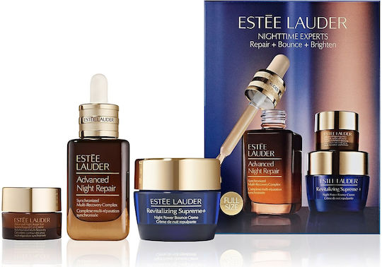 Estee Lauder Nighttime Experts Комплект за грижа за кожата за Против стареене, Блясък & Стягане на кожата 3бр