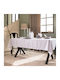 Teoran Tablecloth Set 13pcs Cholet White 160x320cm