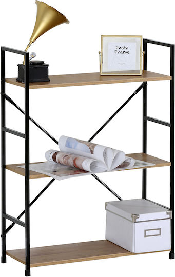 Βιβλιοθήκη Darrow Δρυς/μαύρο 58.6x23.5x80εκ. Βιβλιοθήκη Darrow Δρυς/μαύρο 58.6x23.5x80εκ.