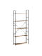 Bibliotecă Darrow Stejar/Negru 58.6x23.5x144 cm