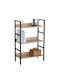 Bookcase Marwood Oak/Black 60x27.6x93cm