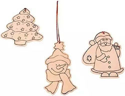 Creative Coloring Set Коледни Орнаменти Beleduc Christmas 8406843 2-67 3 Бройки Коледна Елха Дядо Коледа Снежен Човек 10x7 См