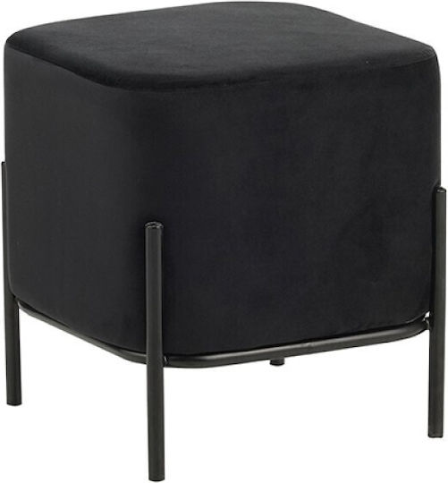 Armchair with Footstool Bella/s 36x36x38cm Black Armchair with Footstool Bella/s 36x36x38cm Black