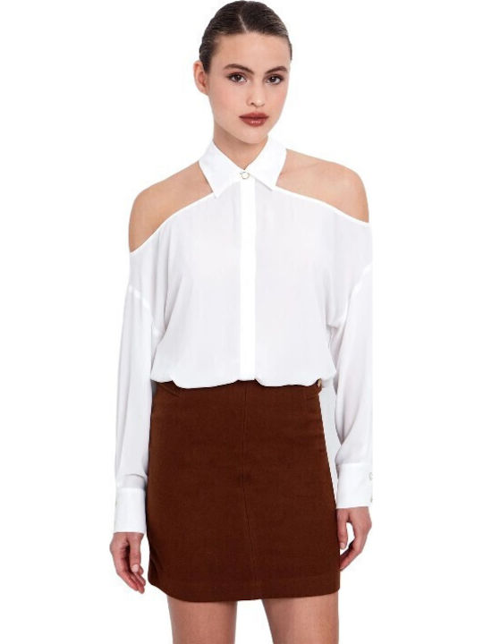 Toi&Moi Women's Long Sleeve Shirt White