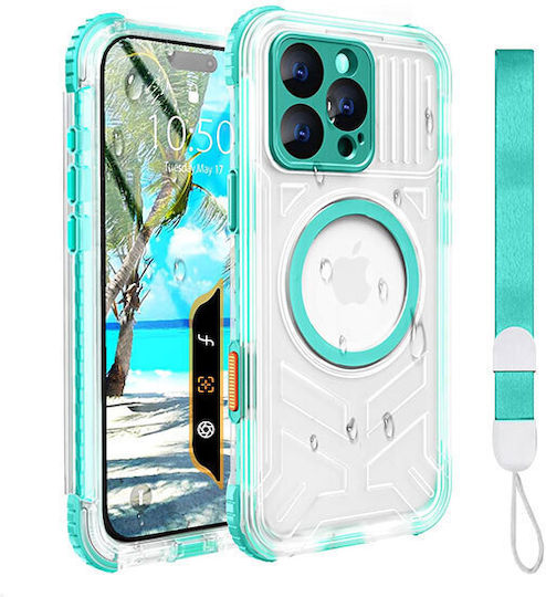 Redpepper 360 Full Cover Σιλικόνης Αδιάβροχο Μπλε (iPhone 16 Pro)