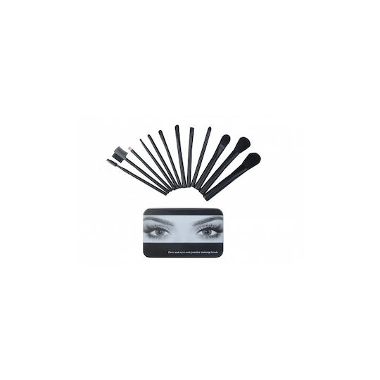 Ro-Ro Accessories Σετ με Πινέλα Μακιγιάζ 12τμχ
