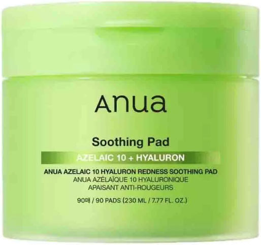 Anua Azelaic Acid 10 Hyaluron Pads Facial Toning with Heartleaf, Centella Asiatica & Ceramides 230ml