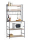 ArteLibre Invermere Rack De Bucătărie Metalic Cu 4 Locuri Negru 80x40x170cm