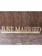 Ταμπελα Ξυλινη Just Married 70x11cm