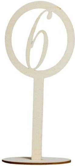 Wooden Table Numbering 23cm Exi