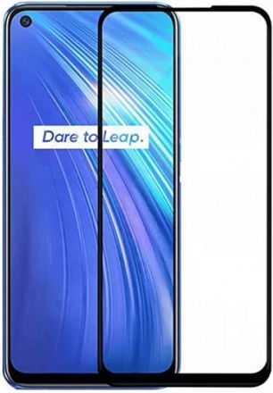 0.3mm Adeziv complet Full Face Tempered Glass Negru (Realme 8/8 Pro)