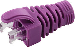 Microconnect Strain Relief Boot Cat5e Cat6 Cat6a Cables Up to 6.5mm Violet 100 Pieces