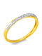 Diamond Group Femeie Inel Semi-eternitate cu Diamant 18K