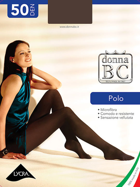 Polo Γυναικείο Καλσόν 50 Den Μαύρο