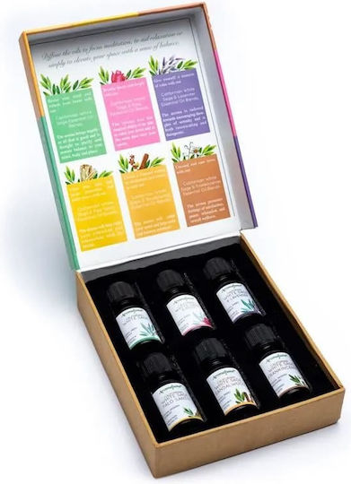 Aromatherapie Ätherische Öle Geschenkset 6 Mischungen Ätherischer Öle 10ml