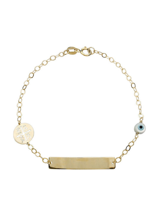 Goldjewels Kids Bracelet ID from Gold 9K