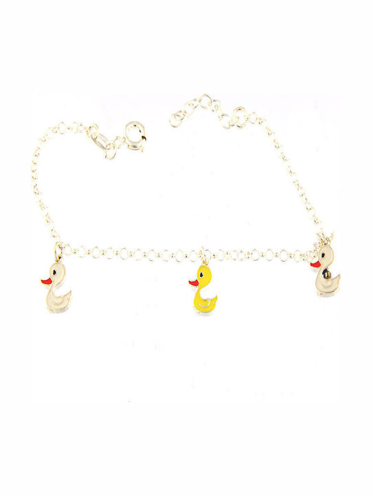 Kinderarmband Kette aus Silber mit Abbildung