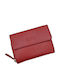 Small Leather Women's Wallet Classic Red